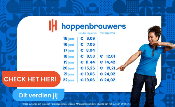 Wat verdien je met een bijbaan bij Hoppenbrouwers